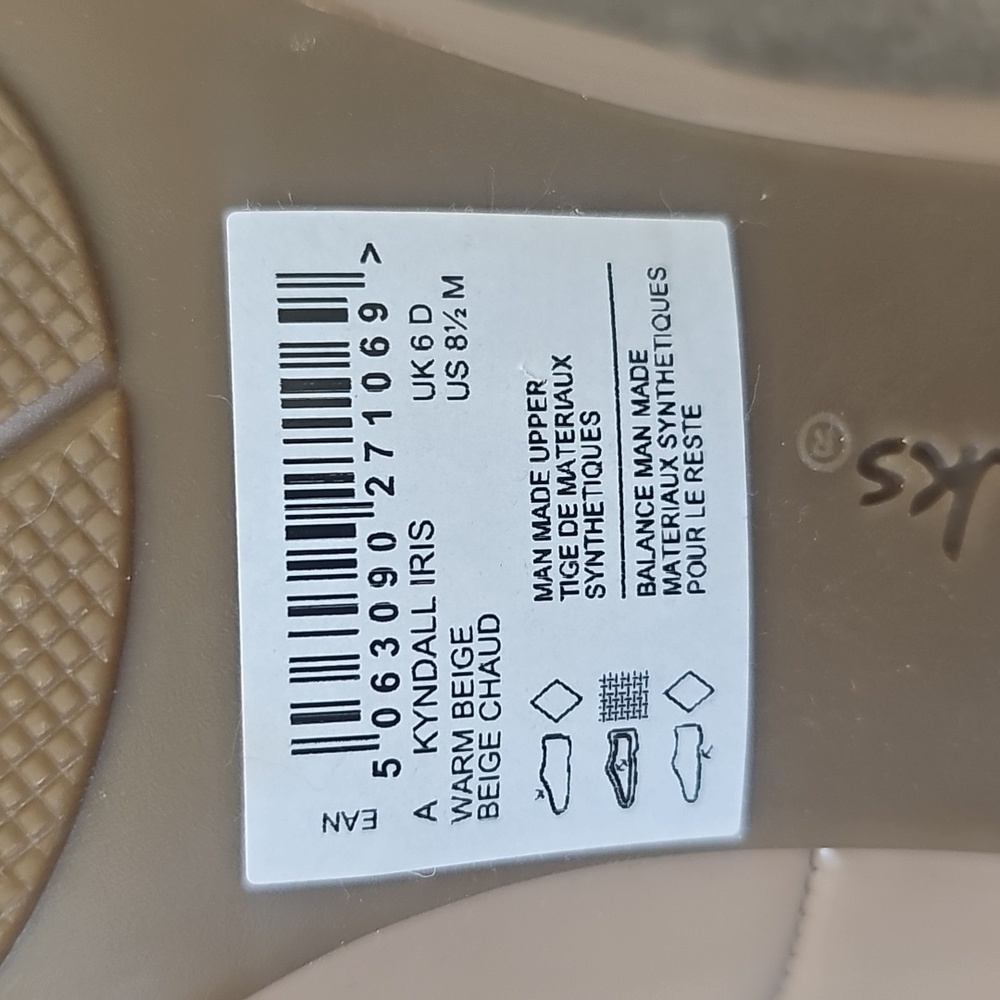 Clarks Tan Women's Heels 8.5 - Picture 3 of 4